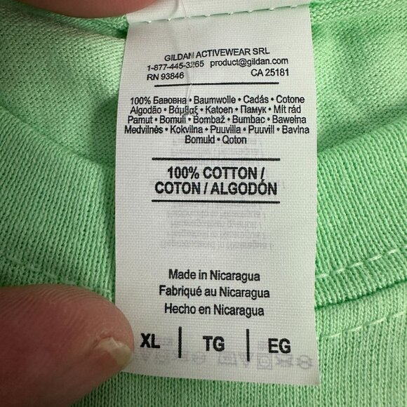 Norwegian Cruise Line St. Thomas Mint Green Gildan T-Shirt XL 100% Cotton - Picture 6 of 7
